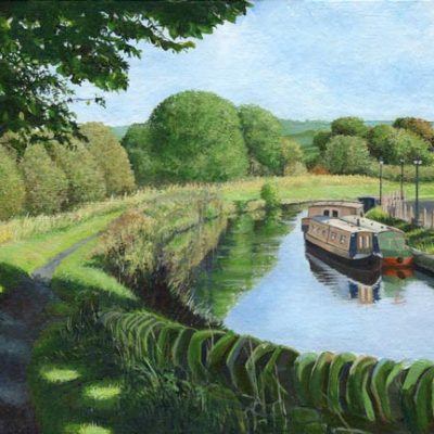 Painting of Leeds & Liverpool canal