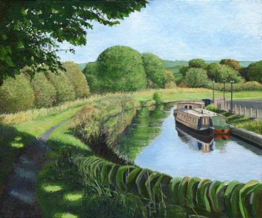 Painting of Leeds & Liverpool canal